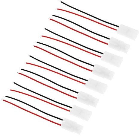 EMSea 4 Pairs 10cm Male + Female Plug Battery Connector Adapter 14Awg Silicone Cable Compatible with Ta-miya Lipo Battery Charger for RC Car Wiring