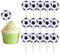 36 Stück Fußball Cupcake Toppern,Muffin Deko Fussball,Fußball Kuchen Dekoration, Fussball Cupcake Tortendeko,Geeignet für Fußball-Themen party Geburtstagsfeier Cupcake Dekoration