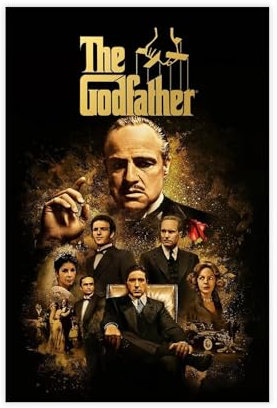 ahnld Der Pate (1972) Der Pate Filmplakat Klassiker Don Vito Corleone Der Pate Geschenkplakat Der Pate Leinwandposter Schlafzimmer Dekor Landschaft Büro Zimmer Dekor Geschenk 30 x 45 cm