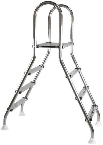 Échelle de piscine Support De Chaise De Sauvetage De Piscine Piscine Escalator Double Face Piscine De Film Escalator Sous-marin Échelle D'escalade À Chevrons Chaise De Sauvetage Panneaux latéraux soli