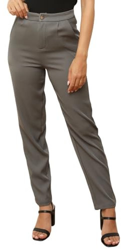 La Modeuse - Pantalon à Taille Haute et Coupe Cigarette