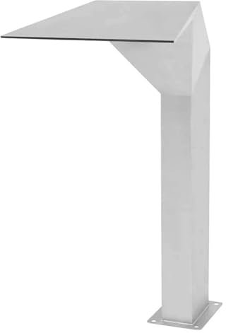 Schwimmbadbrunnen Edelstahl 50x30x90cm Silber Dekorativer Wasserfall Outdoor Garten Brunnen für Schwimmbad auf Erde