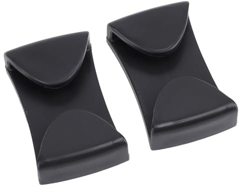 TOPINCN 2er-Pack Brillenclip-Haltesystem, Wintersport-Brillengriff-Haltesystem, Skibrillen-Clips, Skihelm-Klemme, Wintersport-Brillen-Fixierer für Skifahren, Snowboard-Helme (BLACK)