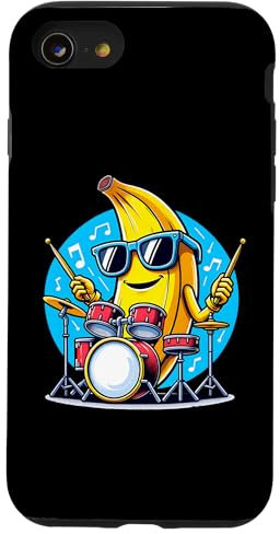 Banane Batterie Lunettes Cool Musique Coque pour iPhone SE (2020) / 7 / 8