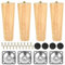 CEOTIS15cm Holzfüße - 4 Stück Pack Möbelfüße aus Holz,Ersatzfüße für Sofa, Tischbeine, Schrankfüße mit Montageplatte und Gummipads,Sofa Ersatzbeine,Füsse für Schrank,Ersatzfüße für,Kommodenfüß