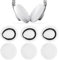 6 Piezas Almohadillas Auriculares, Fundas de Tela Flexibles para Auriculares, Fundas Elásticas Lavables para Auriculares, Fundas para Sudor de Auriculares, para Gimnasio, Juegos (Blanco)