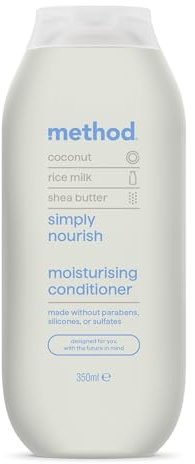Method Simply Nourish Conditioner, Coconut & Rice Milk, Sulphate Free, 350ml