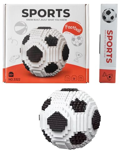 LUYIEDHA Fußball Bausteine Set, Miniatur 3D Fußball Bildungsspielzeug, 850 Teile Football Bausteine, für Erwachsene und Jugendliche, Fussball Geschenke für Football Fans