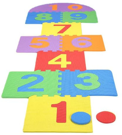 AMSLSIU Kindergarten Haushalt Kinder Riesen Hopscotch Matte Spiel Kinder Ineinandergreifende Fliesen Familie Spielzeug Matratze Puzzle Spiele