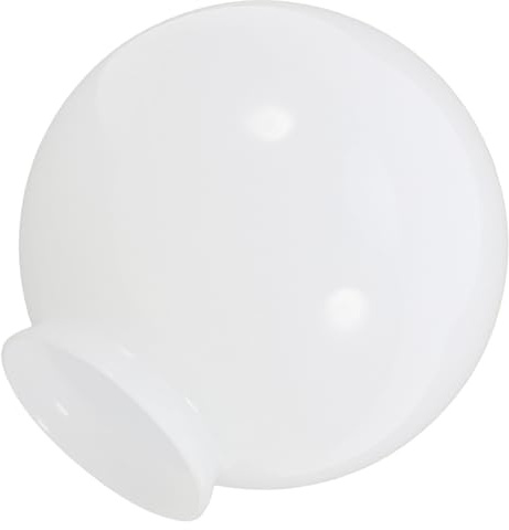 Paralume in Vetro Bianco Sferico Ricambio, Luce Globo | Copri Lampadina, Glass Light Shade Replacement, Globe Light Fixture Cover, Opal Glass Lamp Shade