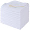 Sinland 10 Pack Microfiber Facial Cloths Fast Drying Washcloth Reusable Makeup Remover Pads Super Soft Facial Cleansing Cloths 12 inch x 12 inch White