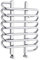 Milano Select - Chrome Curved Bar Ladder Style Heated Towel Rail - 610mm x 500mm