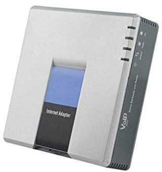 Chowcencen L'audio del Telefono Sbloccato PAP2T di VoIP Telefono VoIP Voice Adattatore Sip VoIP Internet Phone 2 FXS Ports Spina UE