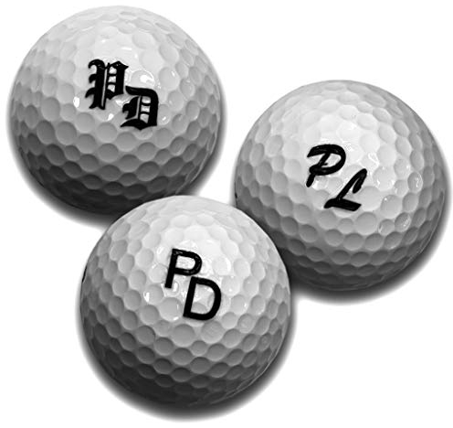 Golfball mit Gravur Initialen für Golfspieler/in Lasergravur Dein Text personalisiert, Golfsport Wunschtext Personalisieren, 3 Golfbälle (6 Stück Wilson 5,49/STK)