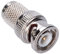 CCTV BNC Adattatore per spina Cavo connettore maschio coassiale RG59 / RG62 Installa adattatore presa SDI con perno in ottone e vite di fissaggio per camera di sorveglianza CCTV antenna DVI DAB CB