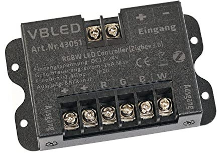 VBLED© Zigbee RGBW LED Controller 4 Kanal 12/24V Multifunktion LED Strip Panel Steuerung
