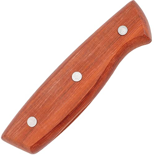 1 juego de mango de de madera mango de de repuesto mango de madera piezas de repuesto mango universal de reparación cortador de madera para cuchillos de cocina, de carne, accesorios 13,4 cm