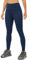 icyzone Damen Sport Leggings Hohe Taille Yoga Leggins Sporthose Fitness Gym Hose (L, True Navy)