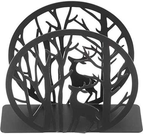 Moderne Kreative Serviettenhalter Aus Metall Im Elchbaumdesign Für Küche Esszimmer Und Partys - Freistehender Organizer Für Papierservietten 12X10.2X4Cm