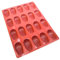 Maé Innovation Silikonbackform 40x30cm - 20 Madeleines (7,6x4,5x2cm) - Antihaftbeschichtet - 100%-Premium Qualität