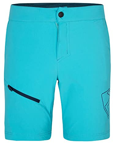 Ziener Kinder Natsu Fahrrad-Shorts mit Innenhose - Mountainbike/Outdoor/Freizeit - atmungsaktiv,schnelltrocknend,gepolstert, Aquamarine, 164