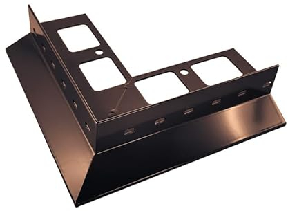 Renoplast® Aluminium Ecke 90° für Traufprofil D25 Braun | Fertigstellung von Terrassen und Balkonen | Fliesenböden auf Klebemörtel | Wasser ablaufsysteme Winkelprofil | Korrosionsschutz Balkonprofile