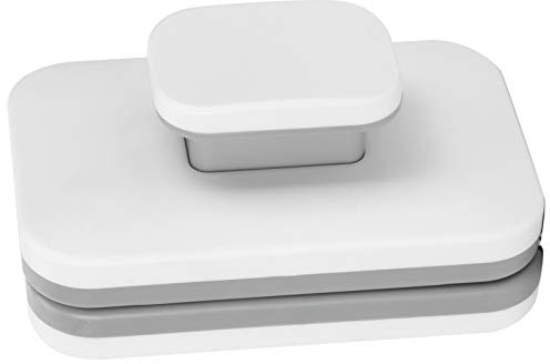 Limpiaparabrisas de Goma Multiusos, Limpiador de Limpiaparabrisas Magnético Ajustable de Doble Cara, 5.9 X 3.9 Pulgadas, Fregador de Ventanas Resistente para Ventana de Vidrio, Puerta de Ducha,