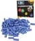 CMC imports 200 Klemmbausteine Bausteine Grundbausteine 1x4 Noppen Kompatibel 4 Noppen Bricks 34 vers. Farben (452 - Lavendel)