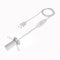 HALOTEC Câble pour lampe à sel | Câble avec interrupteur | Câble d'alimentation électrique de 1,2 mètre avec support de lampe | Couleur blanche | 250V-2A | Capuchon de remplacement pour lampes à sel