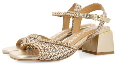 GIOSEPPO Sandalias DE TACÓN con Pala Trenzada Bicolor para Mujer LADOCK