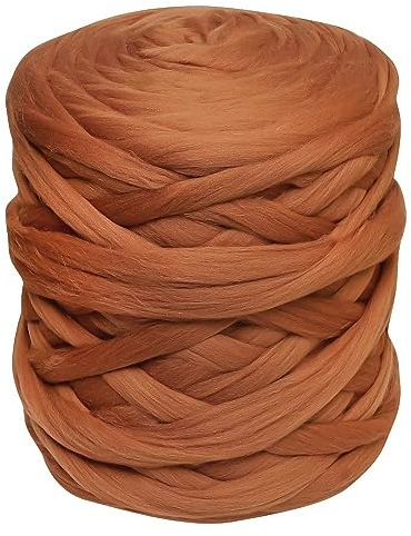 1m Filzwolle Märchenwolle Merino Nassfilzen Trockenfilzen Spinnen über 100 Farben Meterware, Farbe Wolle:018 zimtbraun