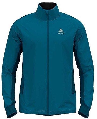 Odlo Herren Langlauf Jacke BRENSHOLMEN, saxony blue - deep dive, S