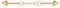 AROWRO Gold Industrail Piercingschmuck Kette Industrieohrringe 14G Industrieschmuck Industriehantel Industrieohrringe Knorpel Conch Helix Piercingschmuck 1 1/2 Zoll 38mm Chirurgenstahl…