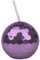 Gem Imports Purple Disco Ball Tumbler with Straw 500ml