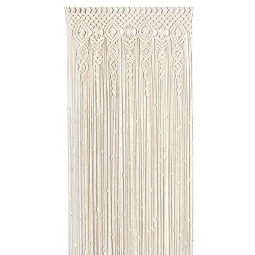 BommFu Macrame Wall Hanging | Tapestry Door Curtains, Room Divider Blackout Curtain For Home/Bedroom/Living Room/Wedding 100x200cm
