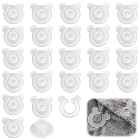 FINELYCR 24 Stück Bettdecken Clips – Multifunktionale Duvet Cover Clips, rutschfeste Bettdeckenhalter für Dünne Steppdecken, Einfach zu Befestigen und Sicher, Ideal für Zuhause und Reisen