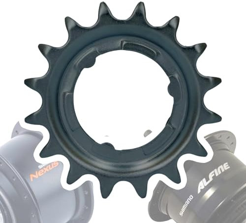 F26 Shimano Fahrrad Nexus/Alfine Getriebenaben Verschleiss Teil Service Wartung Austausch Naben Ersatz Ritzel (Schwarz 18 Zähne)