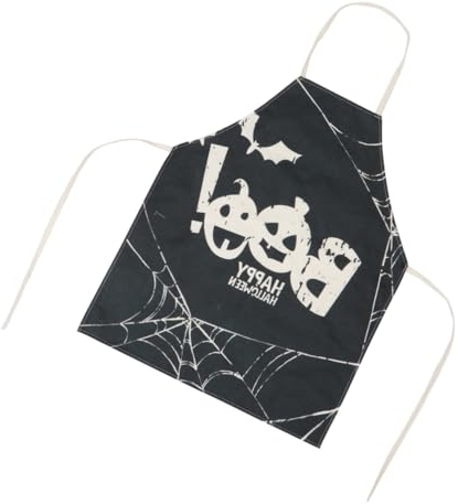 COLLBATH 1pieza Delantal De Halloween De Algodón y Para Cocinar Accesorios y Ambientación De Halloween