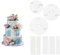 LIANRISES 3pcs Reusable Cake Separator Plates with 22pcs Cake Dowels For Tiered Cakes Cake Supports for Tiered Cakes Cake Tier Supports Birthday Wedding Cake Construction Supporting and Stacking