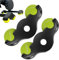 Rocker Feet Adapters for WAHOOS Kickr Core, Anti-friction Soft Floor Tennis Feet, Noise Reduction Rocker Plate, Reduction Rocker Plate Tennis Stabilizing Feet Indoor Cycling Accessories