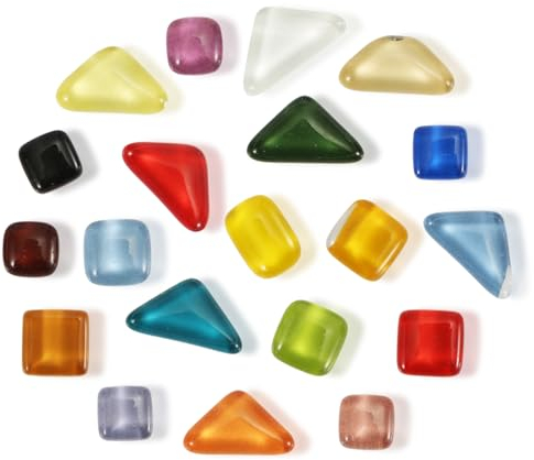 20uds Colorido Imanes para Nevera de Cristal, Lindos Imanes Fuertes para Nevera Múltiples Formas Imanes de Nevera Decorativos para Refrigerador Pizarra Oficina Cocina Casillero Escolar