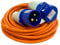 Crusader Products 10M Extension Lead Cable - Heavy Duty, 240V 16amp Camping Caravan Hook Up Cable Orange High Vis Orange Mains Power - Perfect For Campervan & Motorhome (10M)
