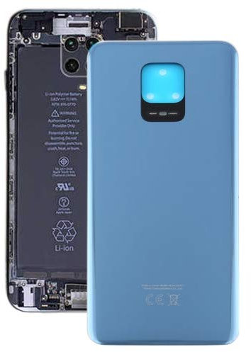 Audiosystem Scocca Vetro Copri Batteria Posteriore per Xiaomi Redmi Note 9 PRO M2003J6B2G, Cover Ricambio con Biadesivo Bianco Interstellar Grey Gray Grigio Nero