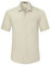 HISDERN Mens Short Sleeve Khaki Shirt Regular Fit Casual Formal Shirts Button Down Business Dress Shirt Non Iron,2XL