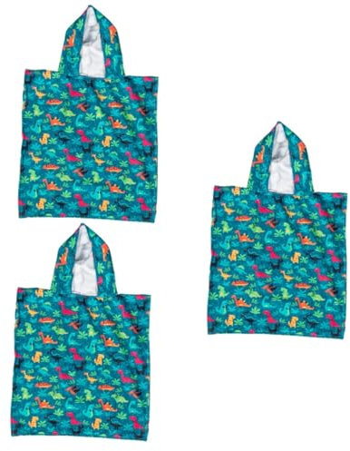 Cabilock 3piezas Infantil Toalla Capucha Dinero Toalla De Cartoon Absorbente para Playa y Baño Niñas y Lavable