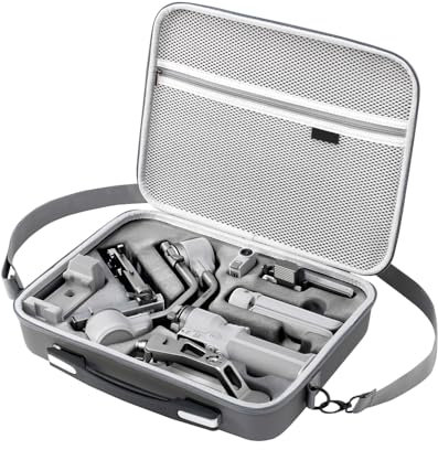 Estuche de almacenamiento para DJI RS 4 Mini, bolsa de hombro de transporte para RS 4 Mini Gimbal Estabilizador Combo Accesorios Organizador Portátil Estuche rígido Funda protectora a prueba de