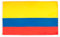 AZ FLAG – Lote de 2 banderas de Colombia – 90 x 60 cm – Bandera colombiana 100% poliéster con ojales metálicos integrados