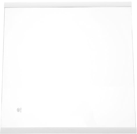 Größe 1 Kühlschrank Glasablage Klar, aus Gehärtetem Glas | 1 Stück, Quadratische Ausführung, Splitterresistente Oberfläche, für Kühlfach und Kühler, Ersatzteil