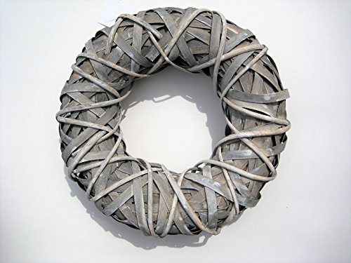 Holzmichel Dekokranz grau, Baumrinde Verschiedene Größen (Ø 30 cm)