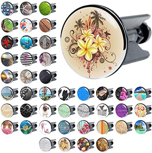 Sanilo Waschbeckenstöpsel, viele schöne Stöpsel für das Waschbecken zur Auswahl, universal mit Motiv (Tropical)